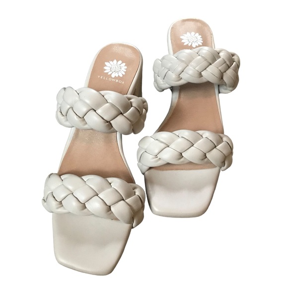 NWT. Yellow Box Ceana Bone slip on heels Would be great for Spring & Summer! 🌸 - Picture 5 of 9